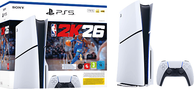 Sony PlayStation 5 Slim (PS5 Slim) NBA 2K26 + 2 Manettes